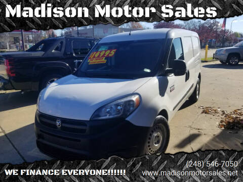 2016 RAM ProMaster City Cargo for sale at Madison Motor Sales in Madison Heights MI