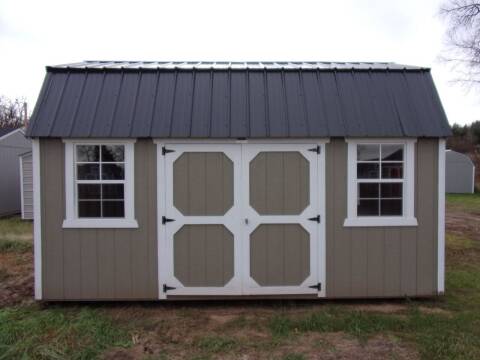  10 x 16 side lofted barn for sale at Extra Sharp Autos in Montello WI