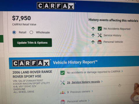 2006 Land Rover Range Rover Sport HSE