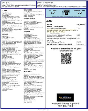 2022 Land Rover Range Rover Sport P525 HSE Dynamic