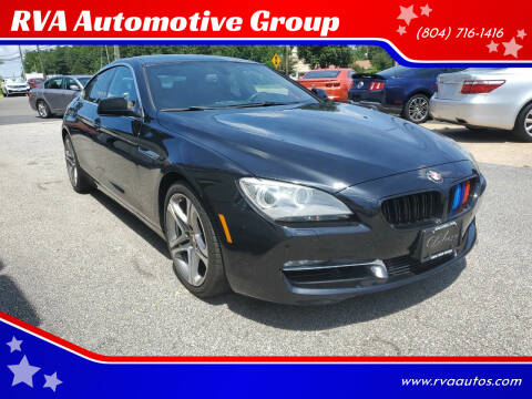 2013 BMW 6 Series for sale at RVA Automotive Group in Richmond VA