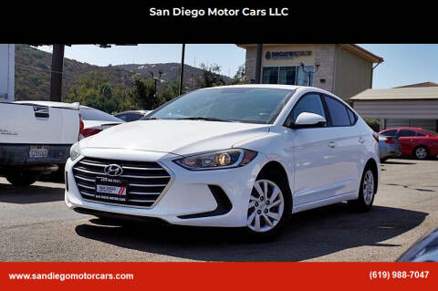 2017 Hyundai Elantra for sale at San Diego Motor Cars LLC in Spring Valley CA