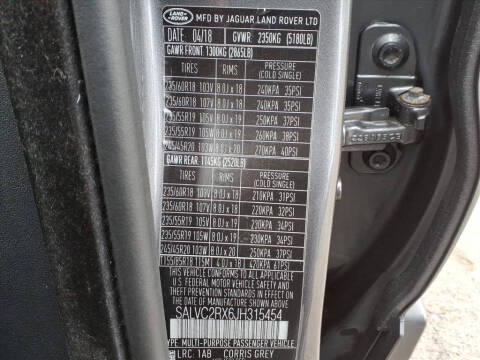 2018 Land Rover Range Rover Evoque Landmark Edition