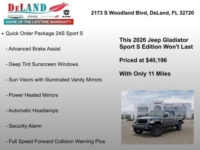 2026 Jeep Gladiator Sport S