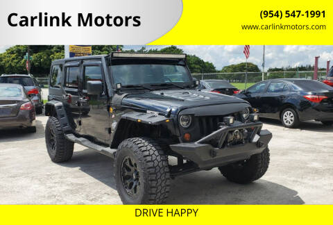 2013 Jeep Wrangler Unlimited for sale at Carlink Motors in Miami FL