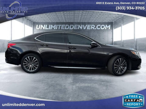 2018 Acura TLX for sale at Unlimited Auto Sales in Denver CO