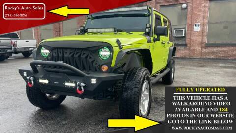 2016 Jeep Wrangler Unlimited for sale at Rocky's Auto Sales in Worcester MA