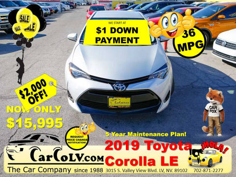 2019 Toyota Corolla for sale at The Car Company in Las Vegas NV