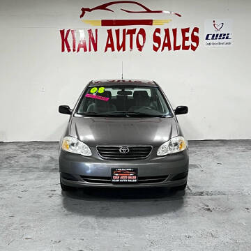 2008 Toyota Corolla for sale at Kian Auto Sales in Sacramento CA