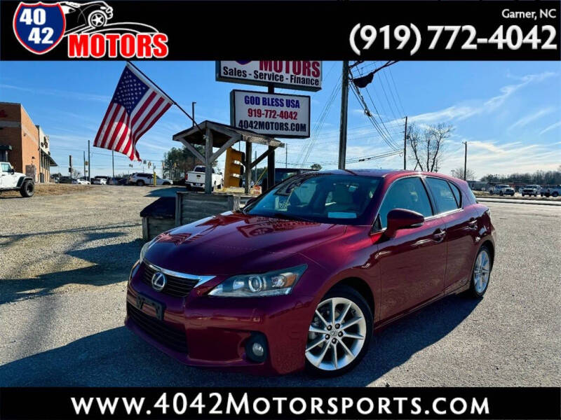 2012 Lexus CT 200h for sale at 4042 Motorsports in Willow Spring NC