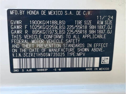 2025 Honda HR-V Sport