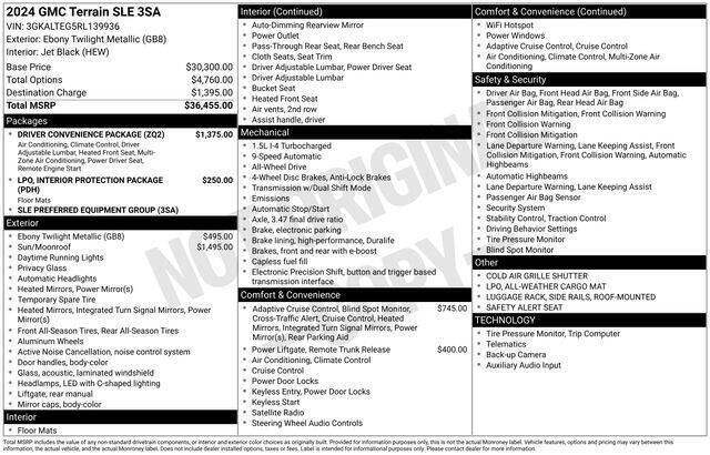 2024 GMC Terrain SLE