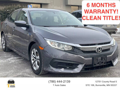 2016 Honda Civic for sale at T AUTO SALES LLC in Burnsville MN