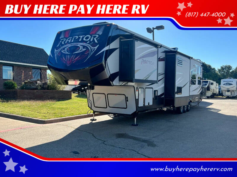 2016 Keystone Raptor 405 for sale at BUY HERE PAY HERE RV in Burleson TX