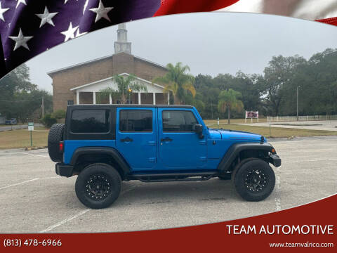 2015 Jeep Wrangler Unlimited for sale at TEAM AUTOMOTIVE in Valrico FL