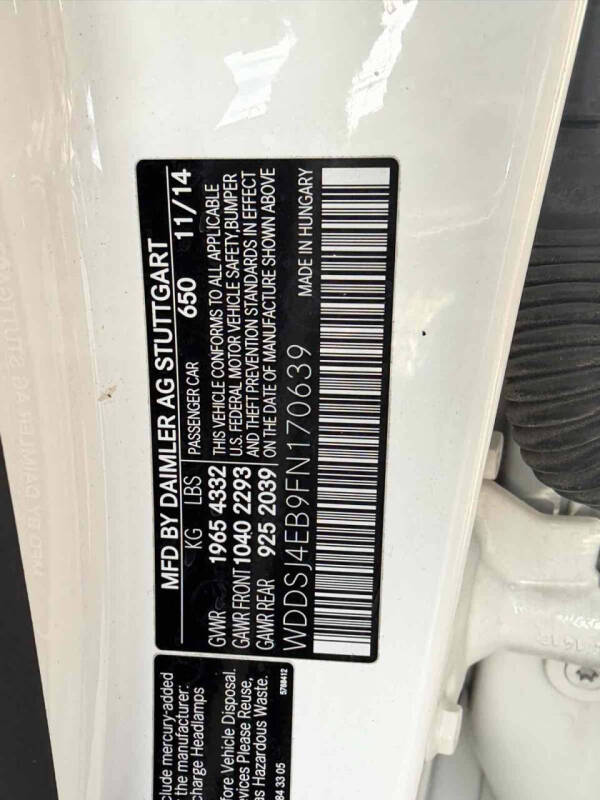 2015 Mercedes-Benz CLA CLA 250