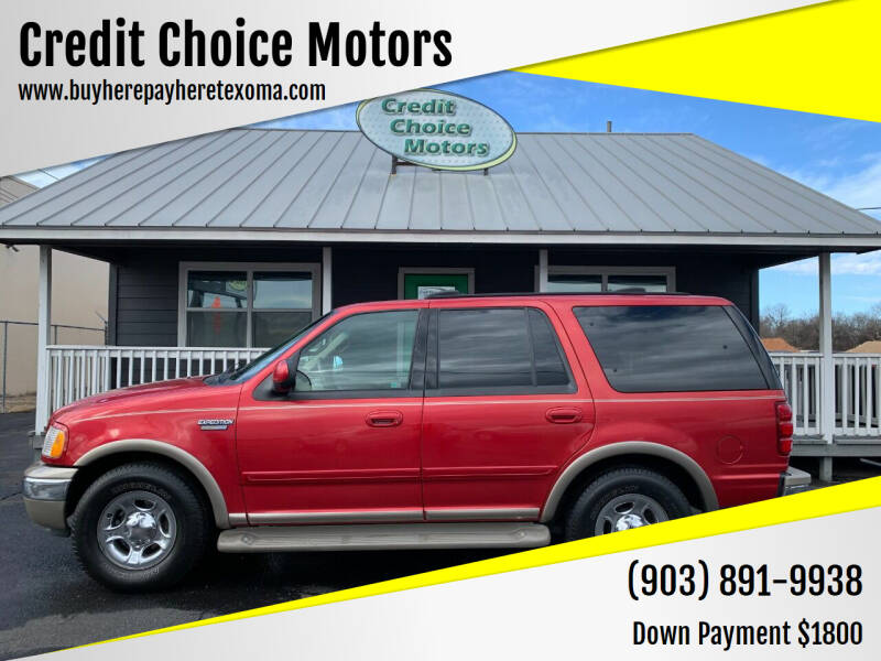 2001 Ford Expedition for sale at Credit Choice Motors in Sherman TX