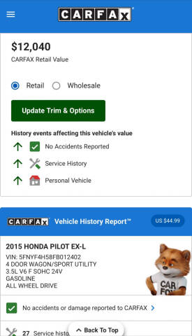 2015 Honda Pilot EX-L