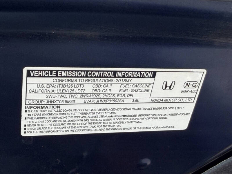 2018 Honda Odyssey Elite
