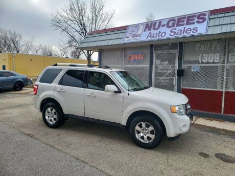 2011 Ford Escape for sale at Nu-Gees Auto Sales LLC in Peoria IL