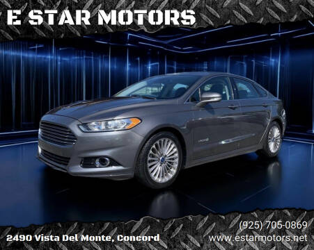 2013 Ford Fusion Hybrid for sale at E STAR MOTORS in Concord CA