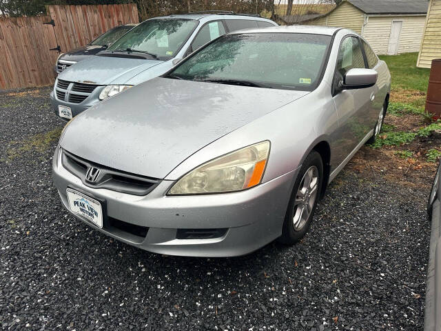 2006 Honda Accord for sale at PEAK VIEW MOTORS in Mount Crawford, VA