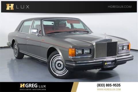 1986 Rolls-Royce Silver Spur for sale at HGREG LUX EXCLUSIVE MOTORCARS in Pompano Beach FL