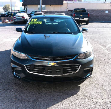 2018 Chevrolet Malibu for sale at DESERT AUTO TRADER in Las Vegas NV