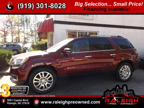 2016 GMC Acadia for sale at Raleigh Pre-Owned in Raleigh NC
