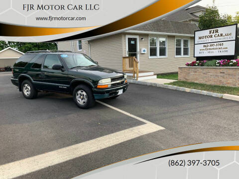 2003 Chevrolet Blazer for sale at FJR Motor Car LLC in Mine Hill NJ