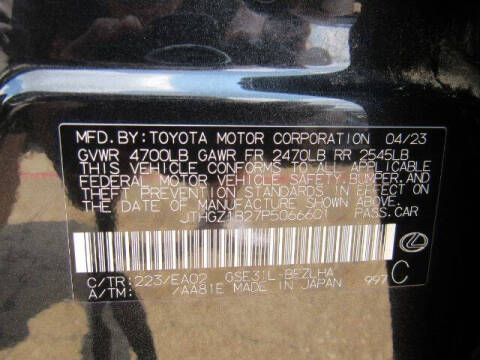 2023 Lexus IS 350 F SPORT