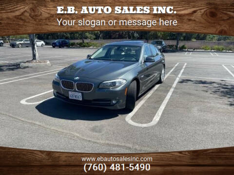 2012 BMW 5 Series for sale at E.B. Auto Sales Inc. in Vista CA