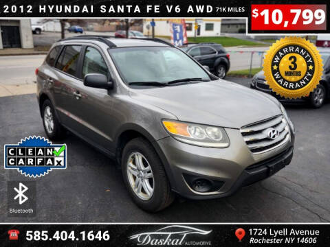 2012 Hyundai Santa Fe for sale at Daskal Auto LLC in Rochester NY