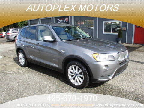 2013 BMW X3 for sale at Autoplex Motors in Lynnwood WA