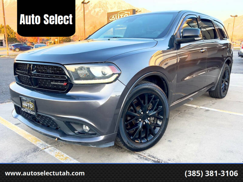 2016 Dodge Durango for sale at Auto Select in Orem UT