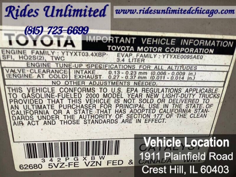 2000 Toyota 4Runner SR5