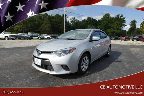 2016 Toyota Corolla for sale at CB Automotive LLC in Corbin KY