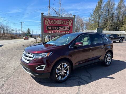 2018 Ford Edge for sale at Rosenberger Auto Sales LLC in Markleysburg PA