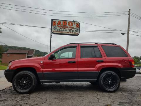 2004 Jeep Grand Cherokee for sale at BABO'S MOTORS INC in Johnstown PA