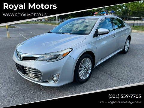 2013 Toyota Avalon Hybrid for sale at Royal Motors in Hyattsville MD