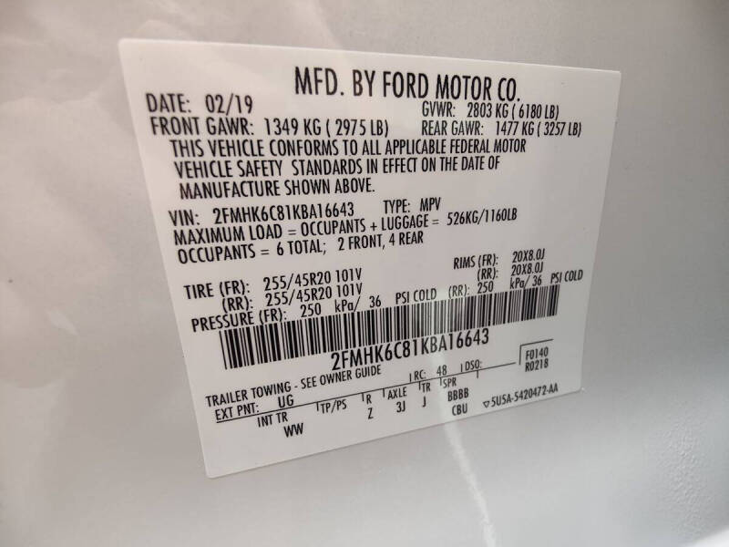 2019 Ford Flex SEL
