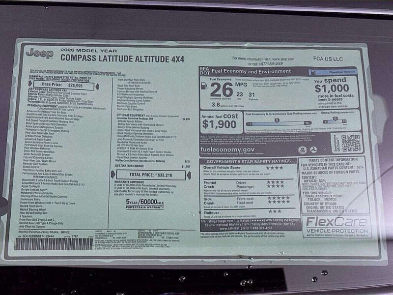2026 Jeep Compass Latitude