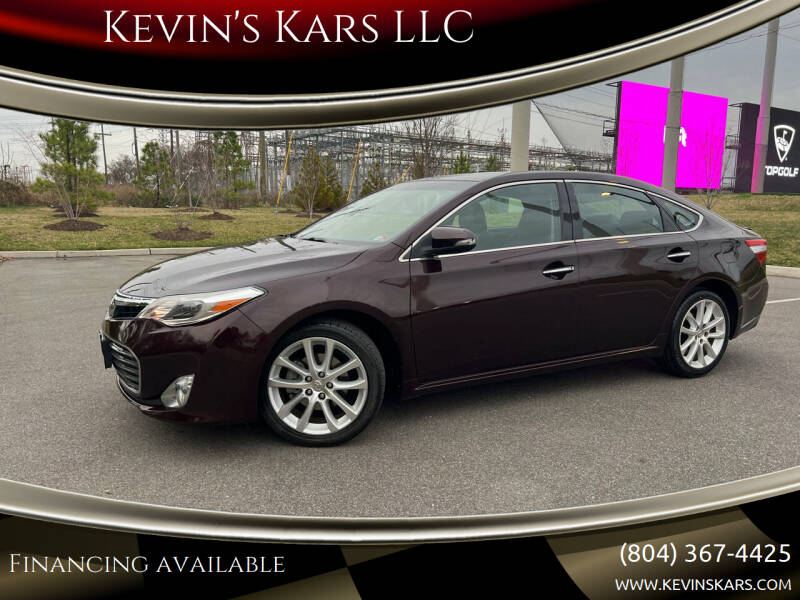 2013 Toyota Avalon for sale at Kevin's Kars LLC in Richmond VA