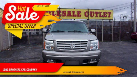 2002 Cadillac Escalade for sale at LONG BROTHERS CAR COMPANY in Cleveland OH