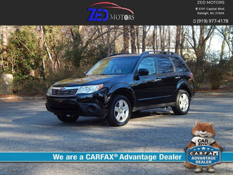 2010 Subaru Forester for sale at Zed Motors in Raleigh NC
