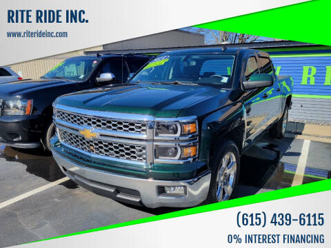 2014 Chevrolet Silverado 1500 for sale at RITE RIDE INC. in Murfreesboro TN