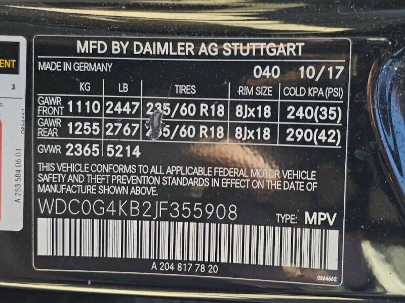 2018 Mercedes-Benz GLC GLC 300 4MATIC