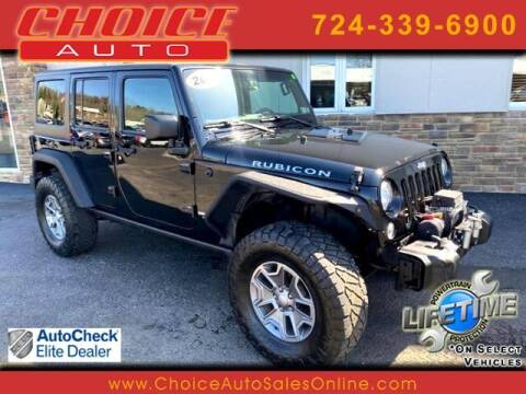 2017 Jeep Wrangler Unlimited for sale at CHOICE AUTO SALES in Murrysville PA