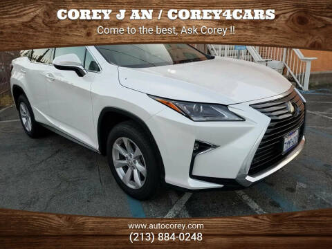 2017 Lexus RX 350 for sale at WWW.COREY4CARS.COM / COREY J AN in Los Angeles CA