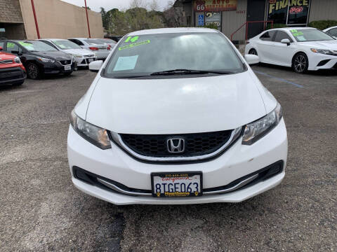 2014 Honda Civic for sale at Route 66 Auto Center Inc in Victorville CA